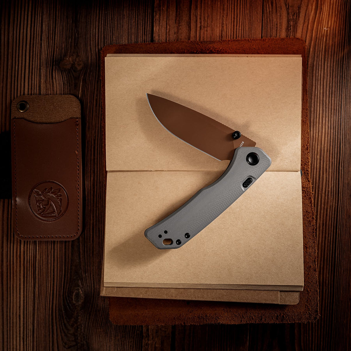 Marten 330 | Gray G10 + Copper Dune 14C28N - A1626