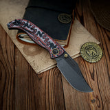 Naga | Ivory Drift Micarta + Blackwash S35VN - A3905