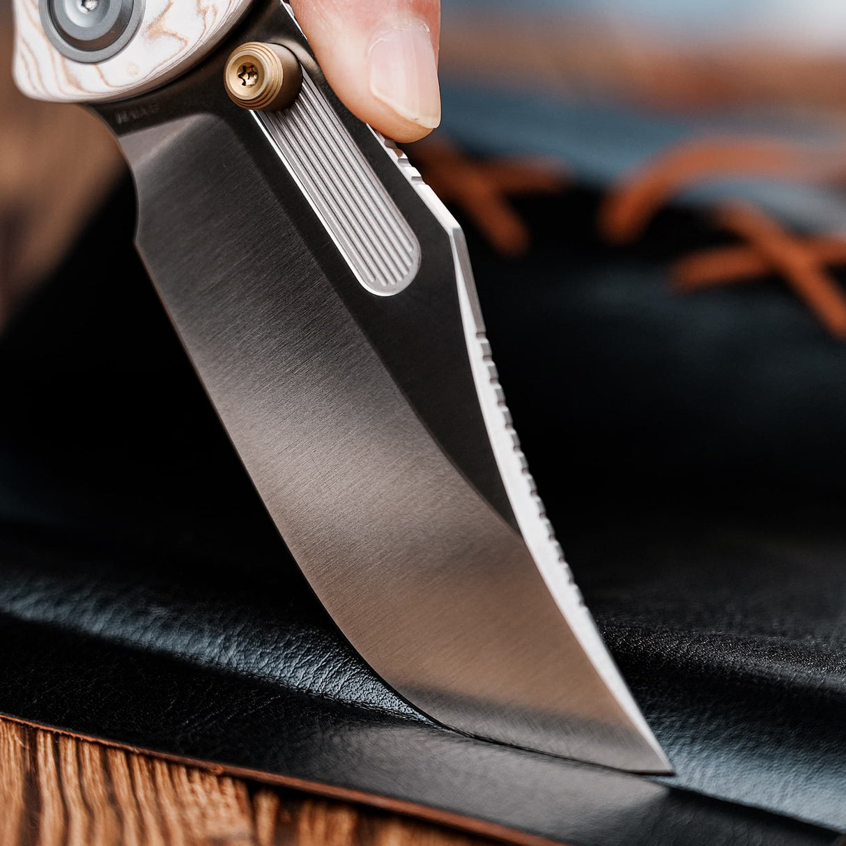 Naga | Scarlet Void Micarta + Satin S35VN - A3906