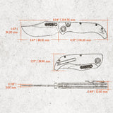 Naga | Coral Orbit Bamboo Micarta + Stonewash S35VN - A3907