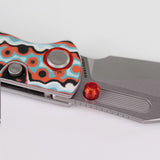 Naga | Coral Orbit Bamboo Micarta + Stonewash S35VN - A3907