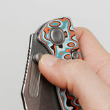 Naga | Canyon Current Bamboo Micarta + Stonewash S35VN - A3908