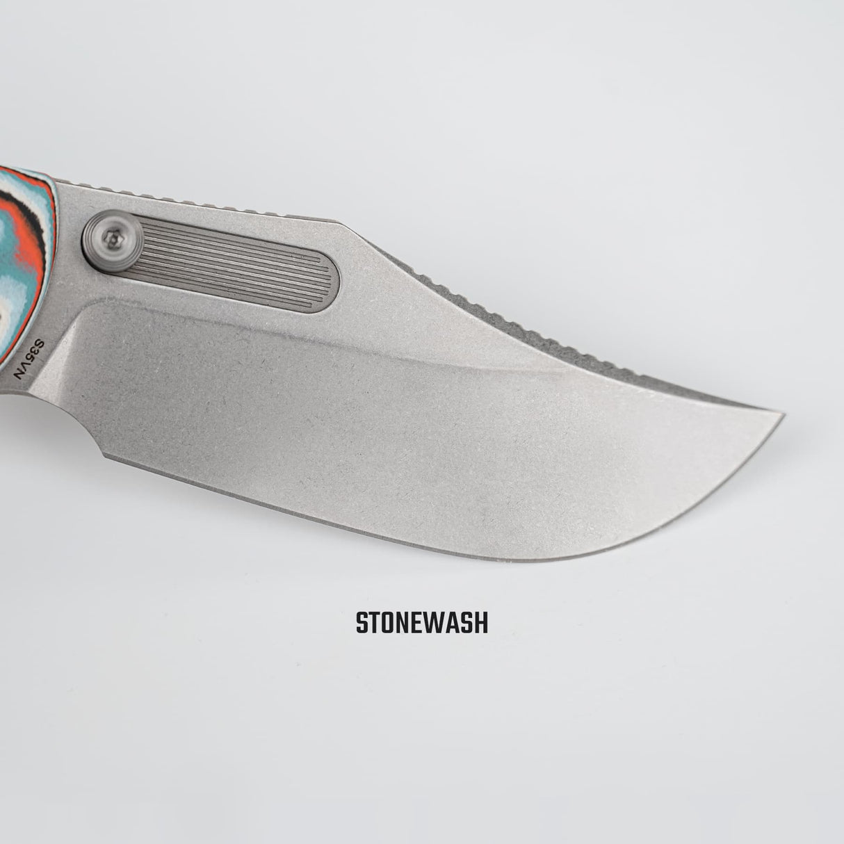 Naga | Canyon Current Bamboo Micarta + Stonewash S35VN - A3908