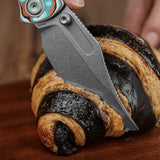 Naga | Canyon Current Bamboo Micarta + Stonewash S35VN - A3908