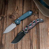 Naga | Canyon Current Bamboo Micarta + Stonewash S35VN - A3908