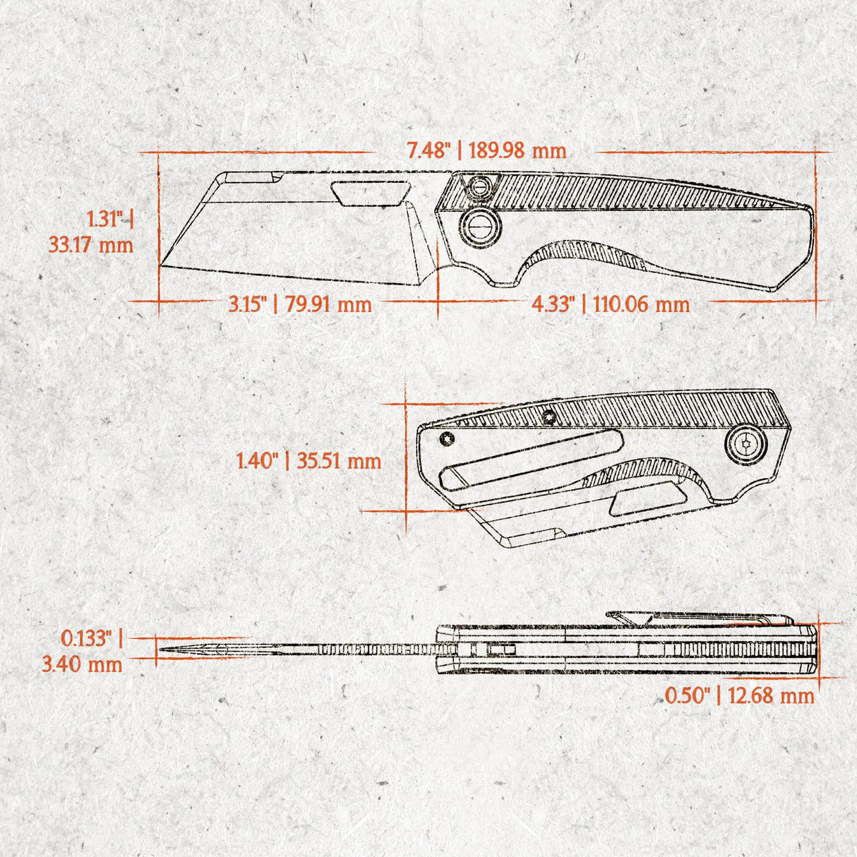 Nip-L | Grey Ti + Stonewashed Elmax - A4201