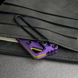 Parallel | Purple Ti + Blackwash 154CM Tanto
