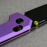 Parallel | Purple Ti + Blackwash 154CM Tanto