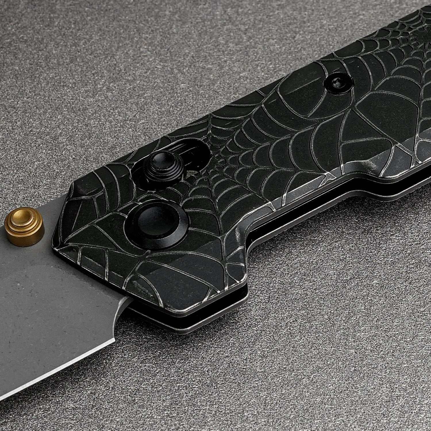 Parallel | Acid Wash Black Ti + Stonewash S35VN Tanto