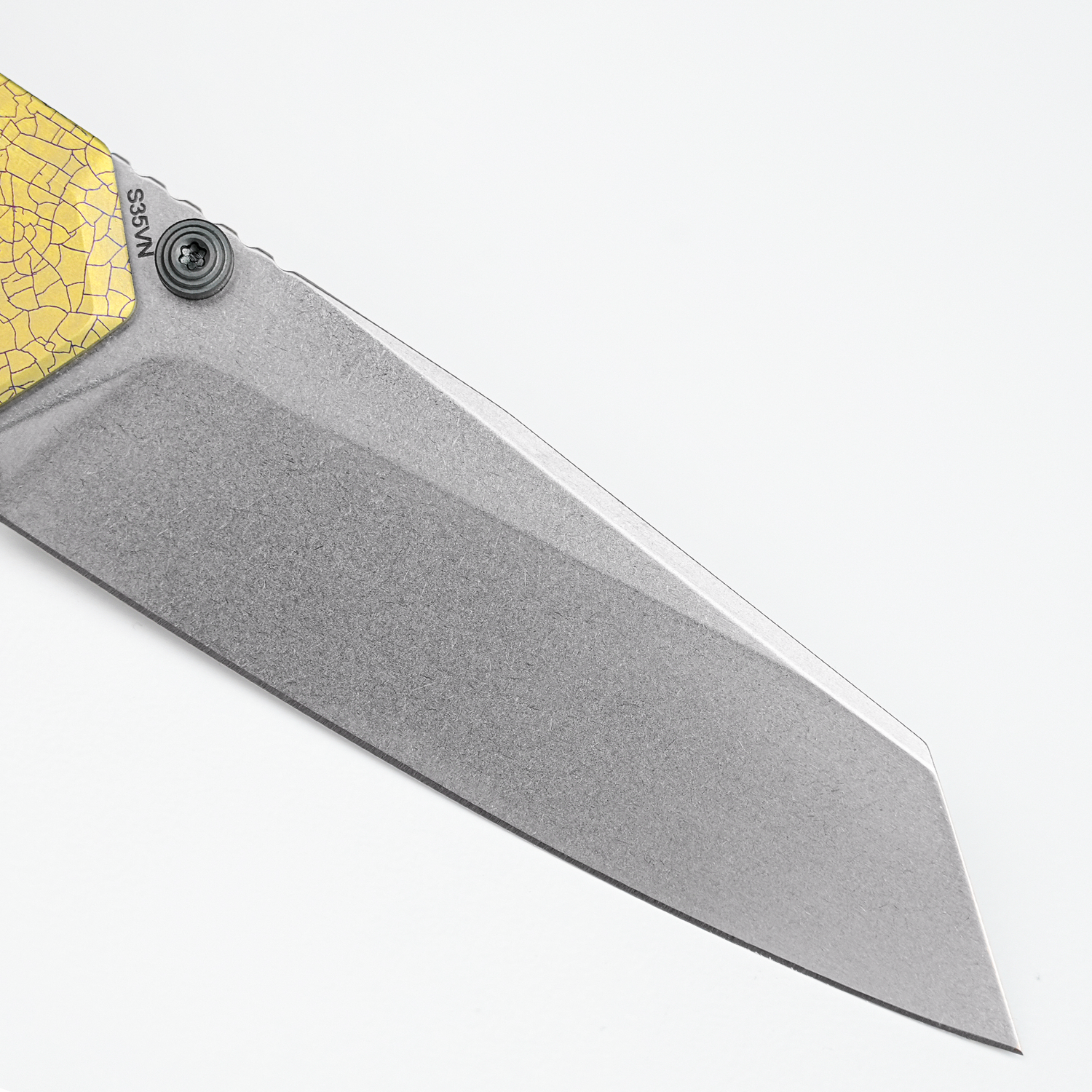 Parallel | Iridescent Crackle Titanium + S35VN - A3508