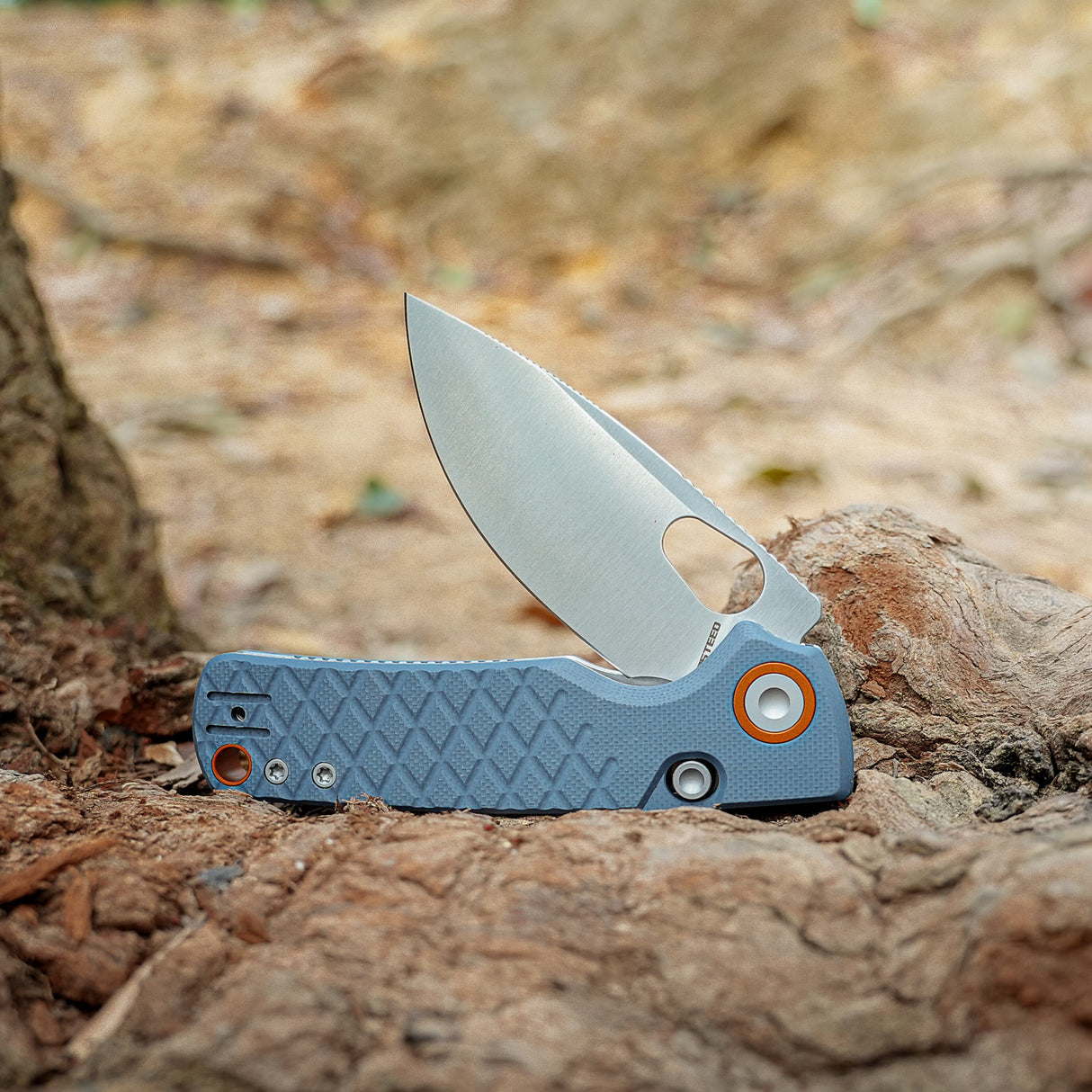 Porcupine | Blue Crosshatch G10 + Satin 14C28N - A2621