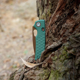Porcupine | Green Crosshatch G10 + Copper Dune 14C28N - A2623