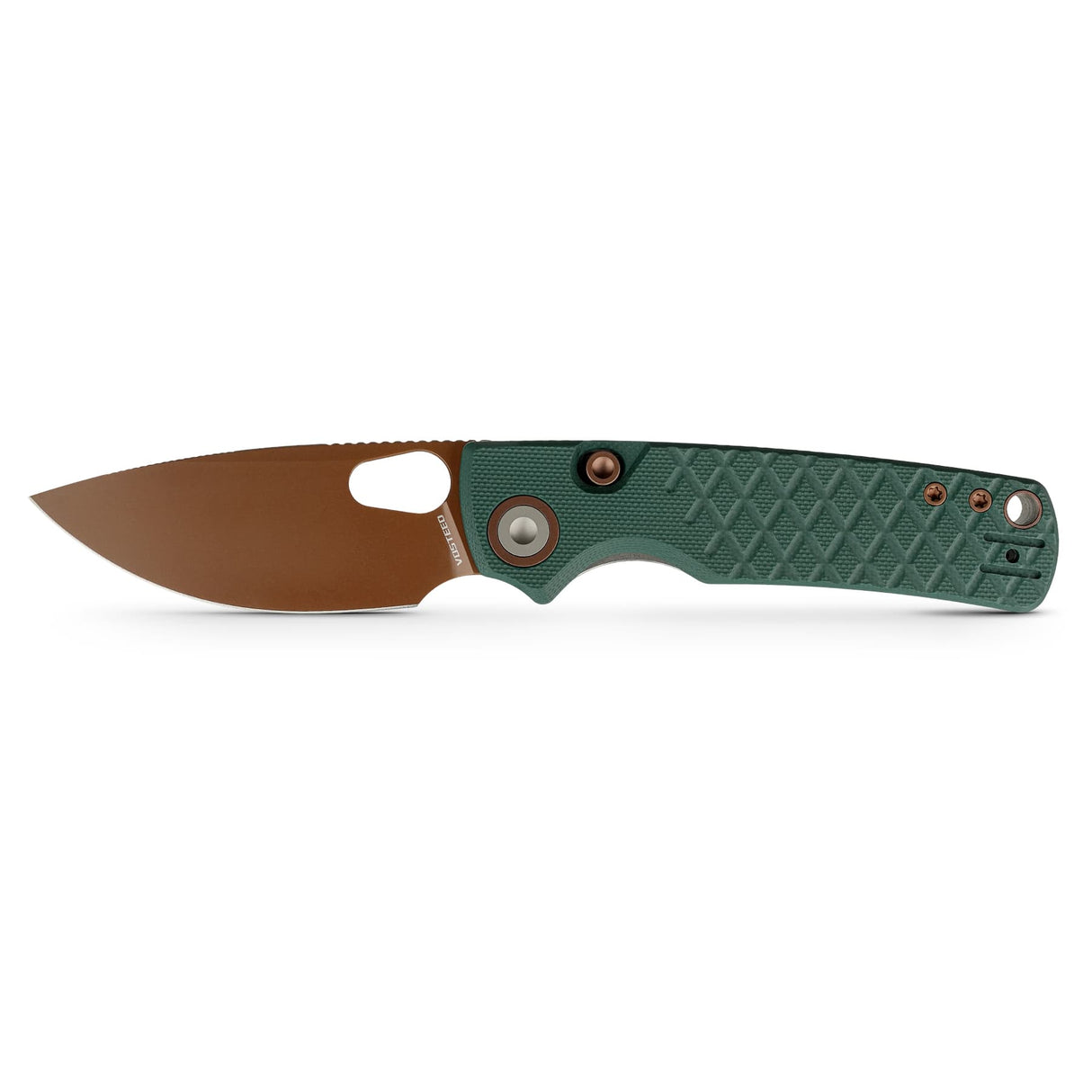 Porcupine | Green Crosshatch G10 + Copper Dune 14C28N - A2623