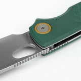 Porcupine | Green Crosshatch G10 + Stonewash 14C28N - A2624