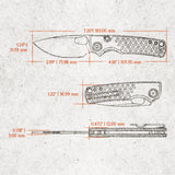 Porcupine | Green Crosshatch G10 + Stonewash 14C28N - A2624