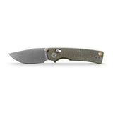 Porcupine ModSwap™ | Green Micarta + Stonewash 154CM - A3104