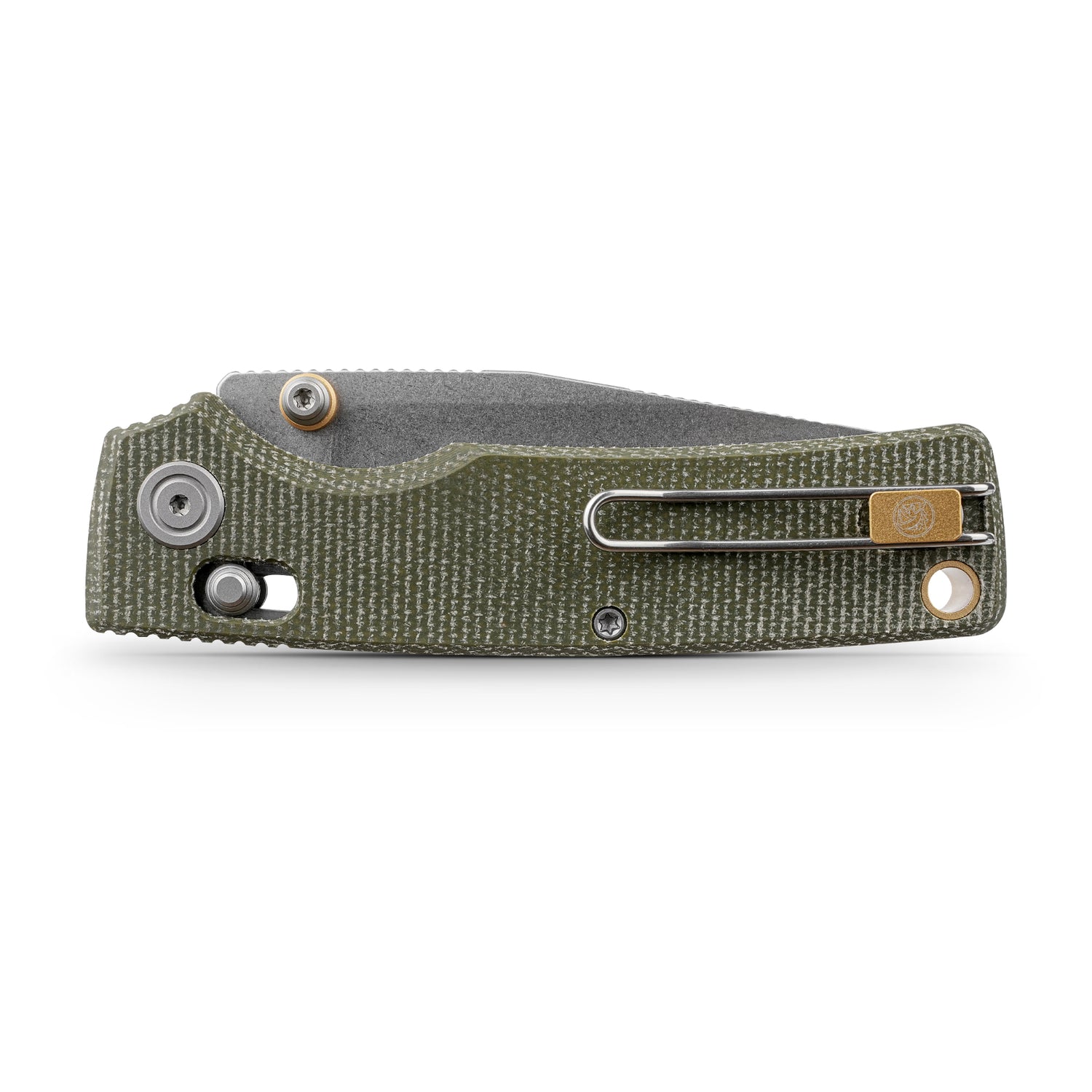 Porcupine ModSwap™ | Green Micarta + Stonewash 154CM - A3104