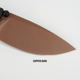 Porcupine Thumb Stud | Black Micarta + Copper Dune 14C28N - A2610