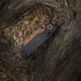 Porcupine Thumb Stud | Black Micarta + Copper Dune 14C28N - A2610