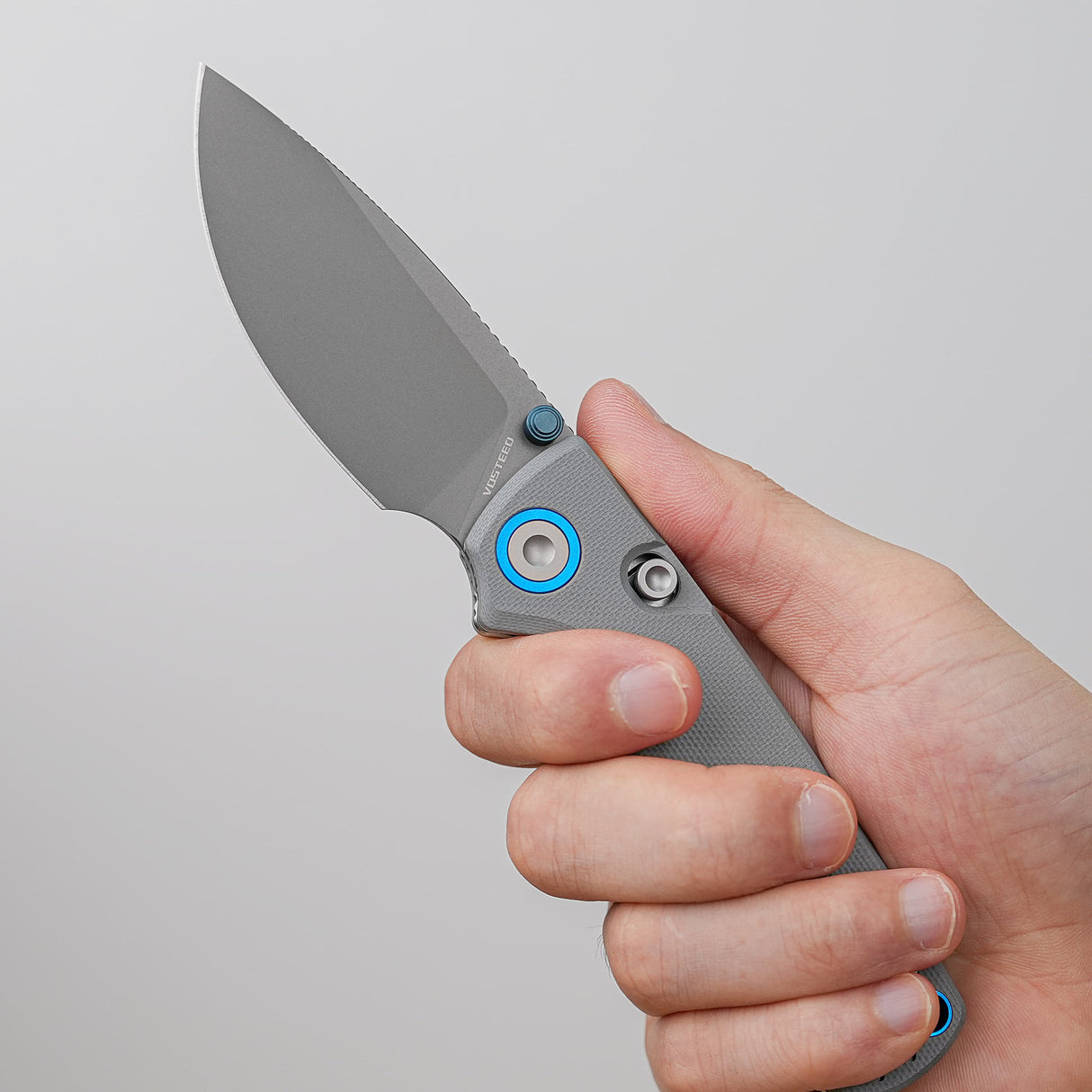 Porcupine Thumb Stud | Grey G10 + Destroyer Grey 14C28N - A2612