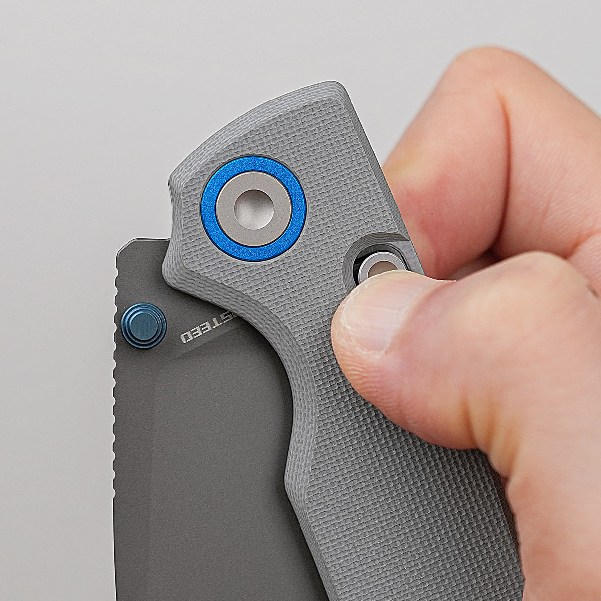 Porcupine Thumb Stud | Grey G10 + Destroyer Grey 14C28N - A2612