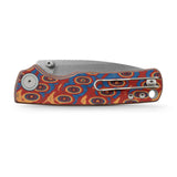 Porcupine Thumb Stud | Copper Raindrop Micarta + Stonewash 14C28N - A2613