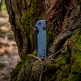 Porcupine Thumb Stud | Blue G10 + Blackwash 14C28N - A2627