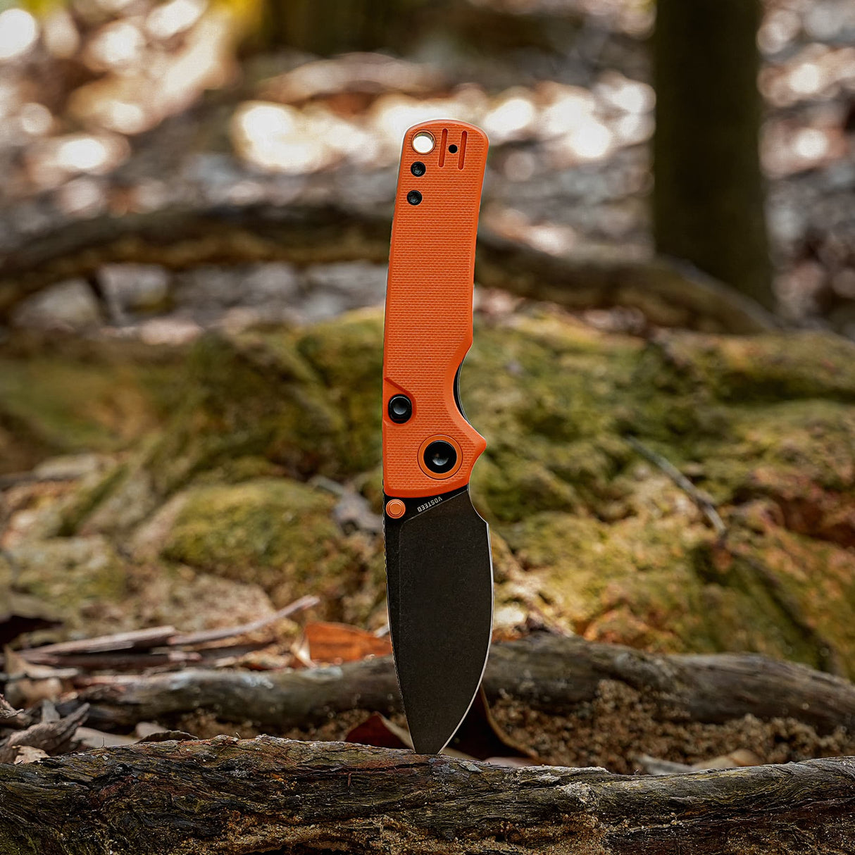 Porcupine Thumb Stud | Orange G10 + Blackwash 14C28N - A2628