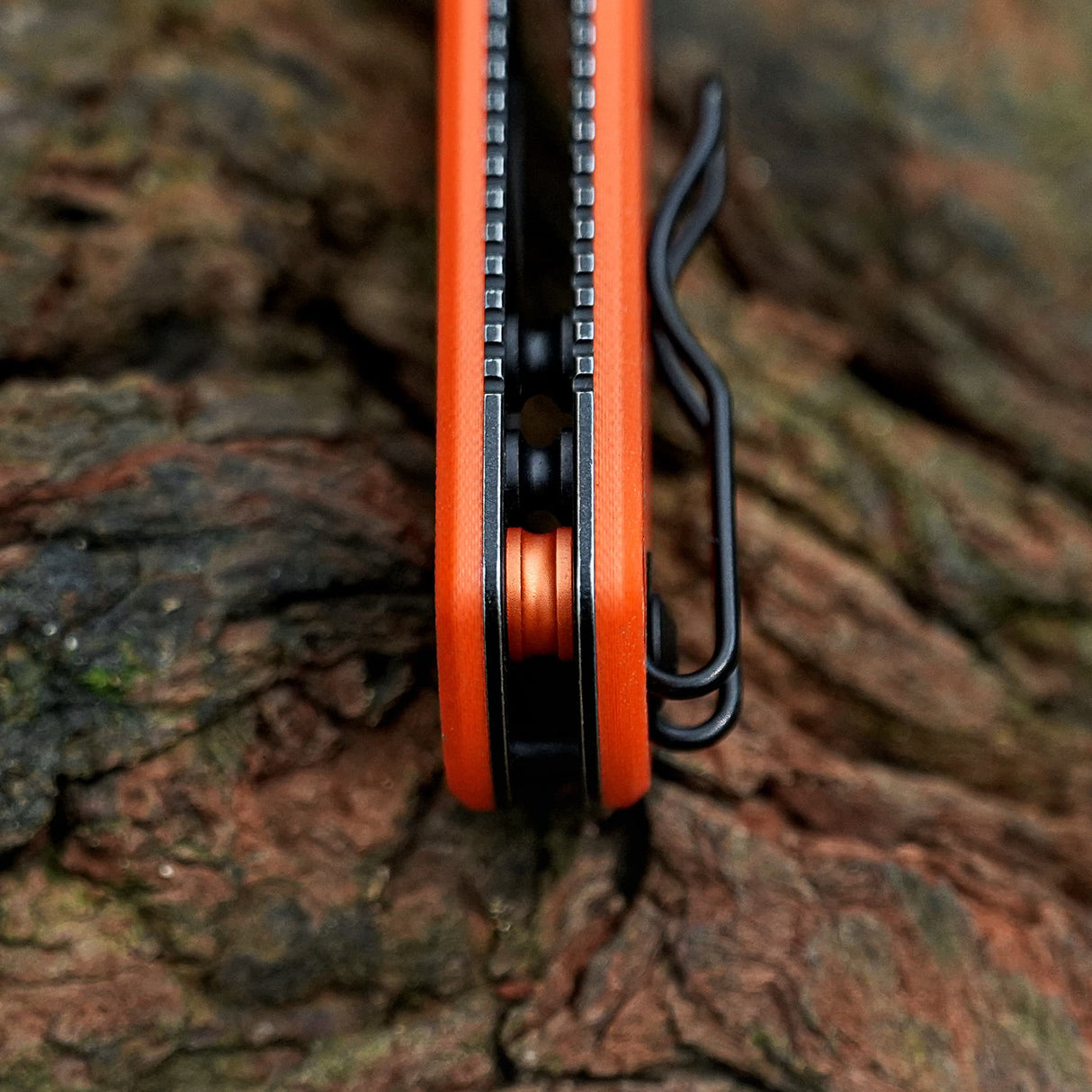Porcupine Thumb Stud | Orange G10 + Blackwash 14C28N - A2628