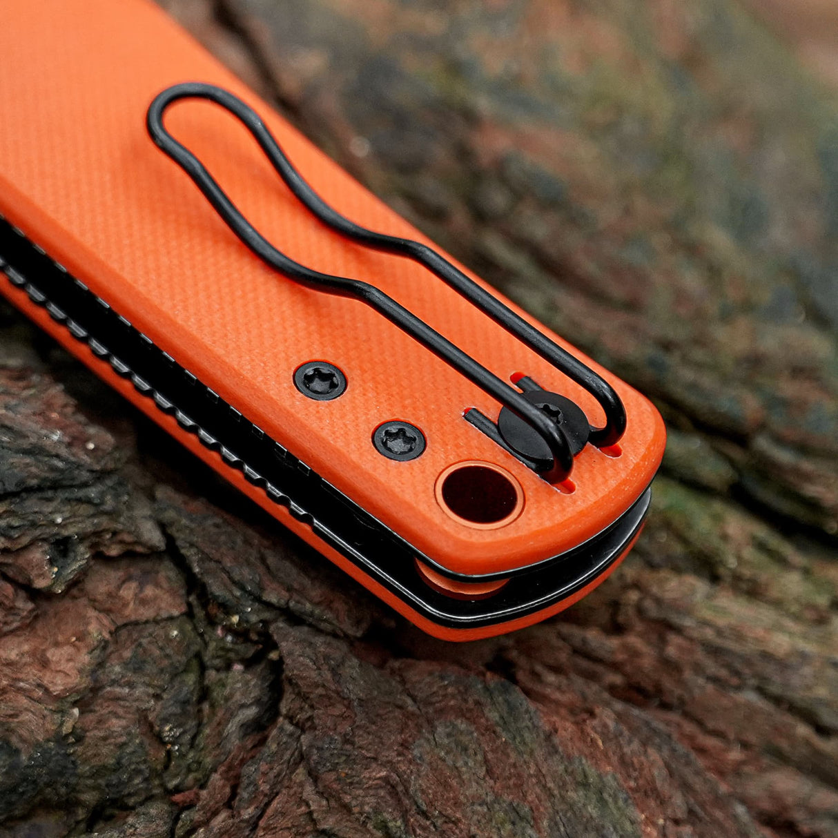 Porcupine Thumb Stud | Orange G10 + Blackwash 14C28N - A2628