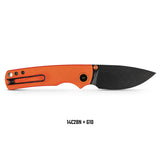 Porcupine Thumb Stud | Orange G10 + Blackwash 14C28N - A2628