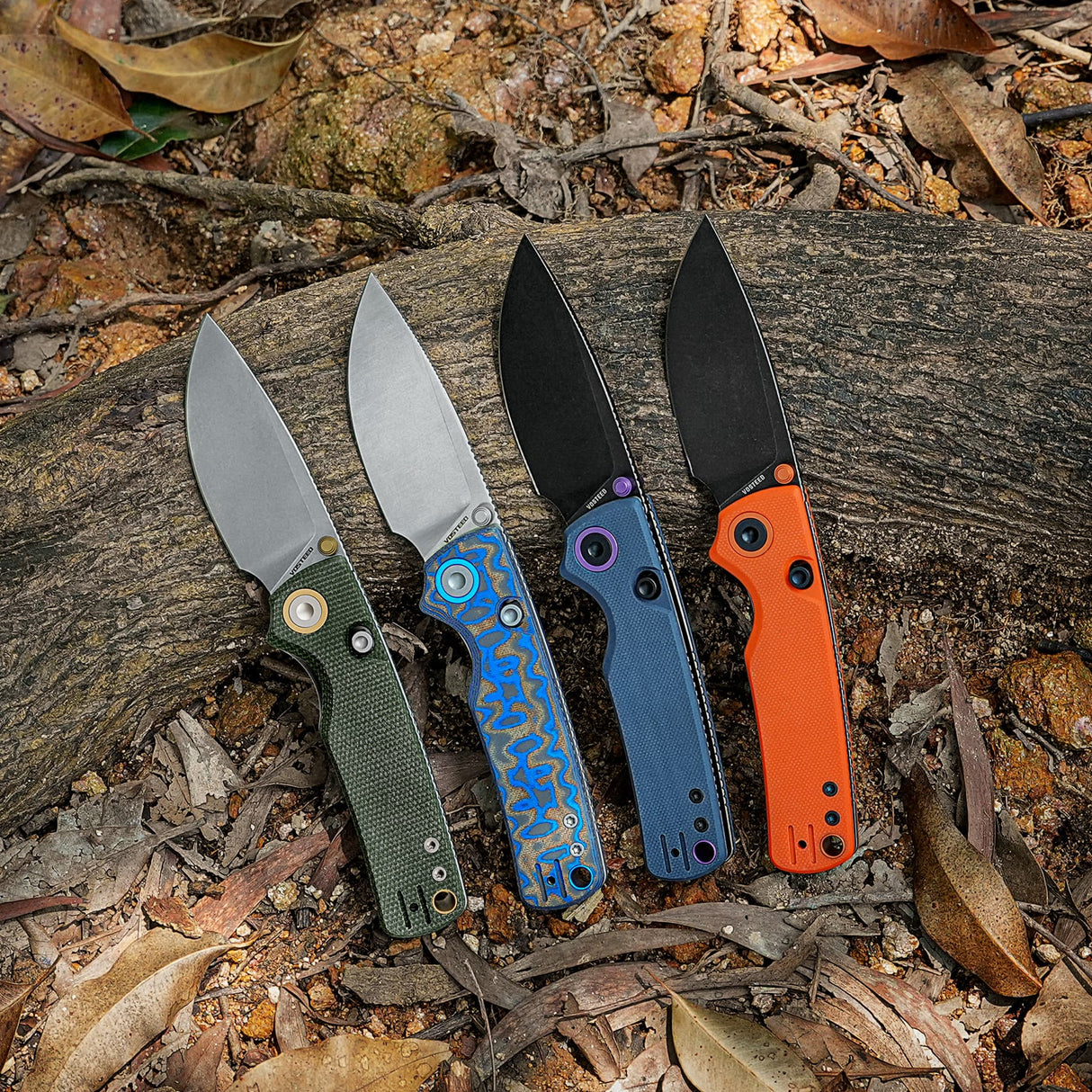 Porcupine Thumb Stud | Orange G10 + Blackwash 14C28N - A2628