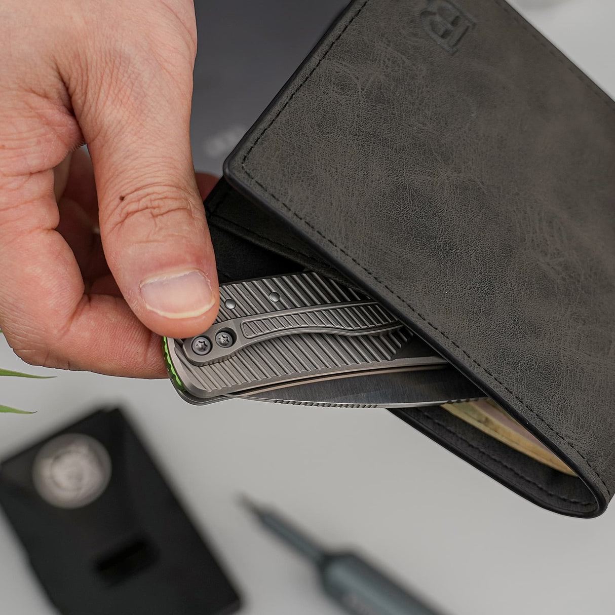 Porcupine TiSlim | Ti + Satin 154CM - A4801