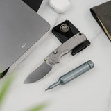 Porcupine TiSlim | Ti + Satin 154CM - A4801