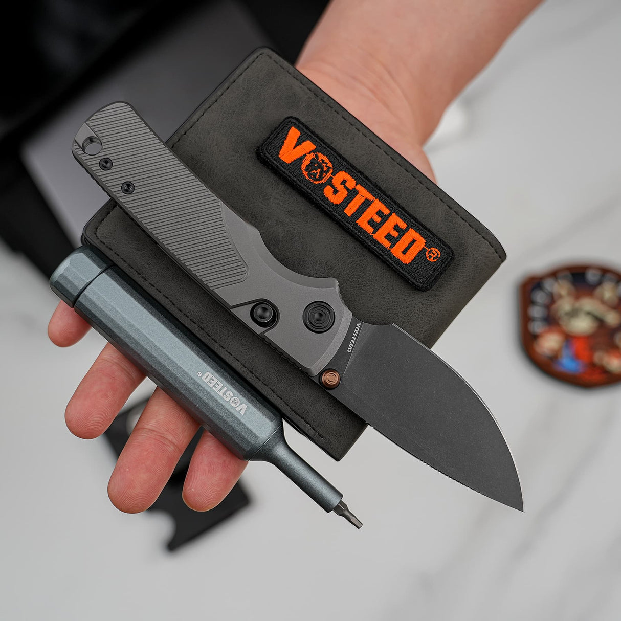 Porcupine TiSlim | Dim Grey Ti + Blackwash 154CM - A4804