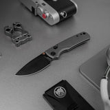 Porcupine TiSlim | Dim Grey Ti + Blackwash 154CM - A4804