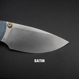 Porcupine TiSlim | Blue Ti + Satin S90V