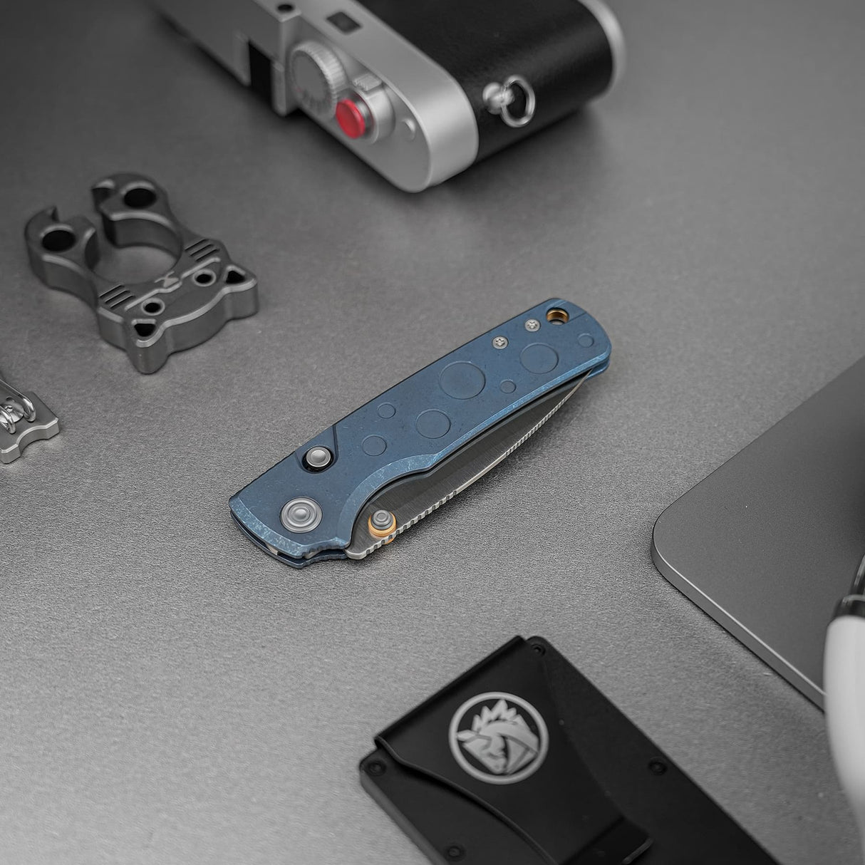 Porcupine TiSlim | Blue Ti + Satin S90V