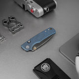 Porcupine TiSlim | Blue Ti + Satin S90V