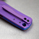 Porcupine TiSlim | Rebecca Purple Ti + Blackwash 154CM - A4812