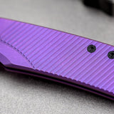 Porcupine TiSlim | Rebecca Purple Ti + Blackwash 154CM - A4812