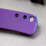 Porcupine TiSlim | Rebecca Purple Ti + Blackwash 154CM - A4812
