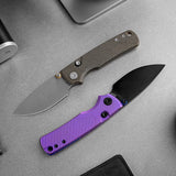 Porcupine TiSlim | Rebecca Purple Ti + Blackwash 154CM - A4812
