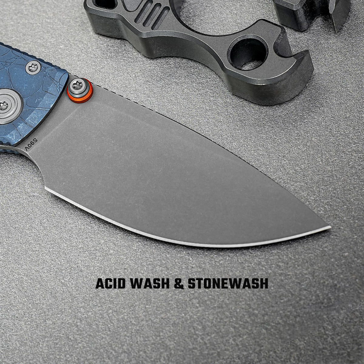 Porcupine TiSlim | Acid Wash Blue Ti + Acid Stonewash S90V - A4814