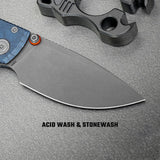 Porcupine TiSlim | Acid Wash Blue Ti + Acid Stonewash S90V - A4814