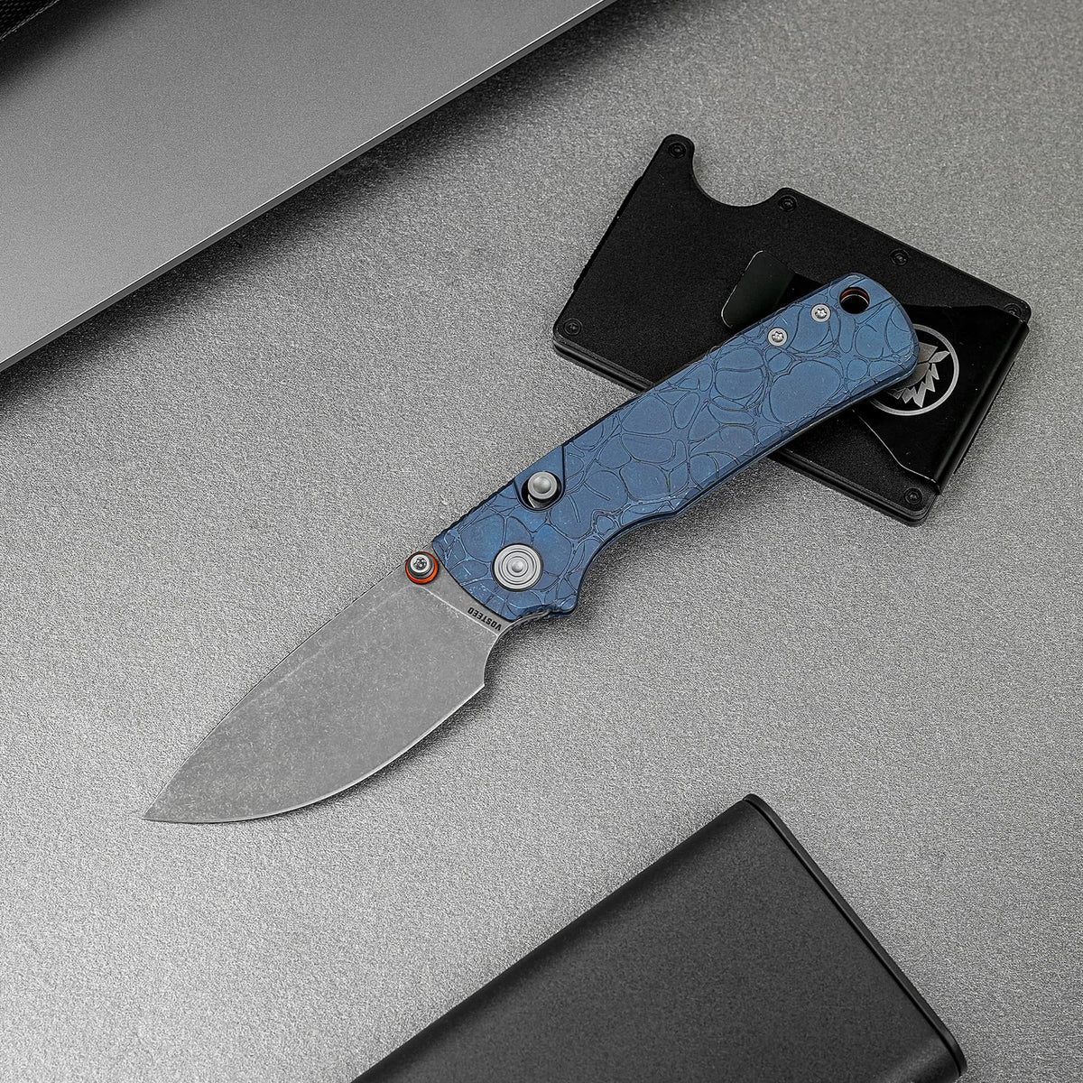 Porcupine TiSlim | Acid Wash Blue Ti + Acid Stonewash S90V - A4814