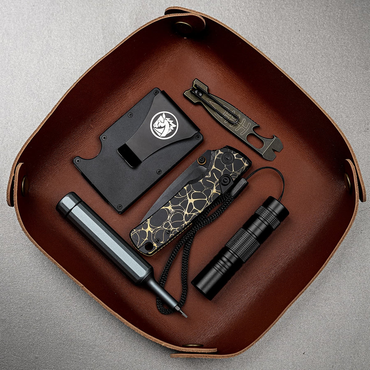 Porcupine TiSlim | Black & Gold Ti + Blackwash S90V - A4815