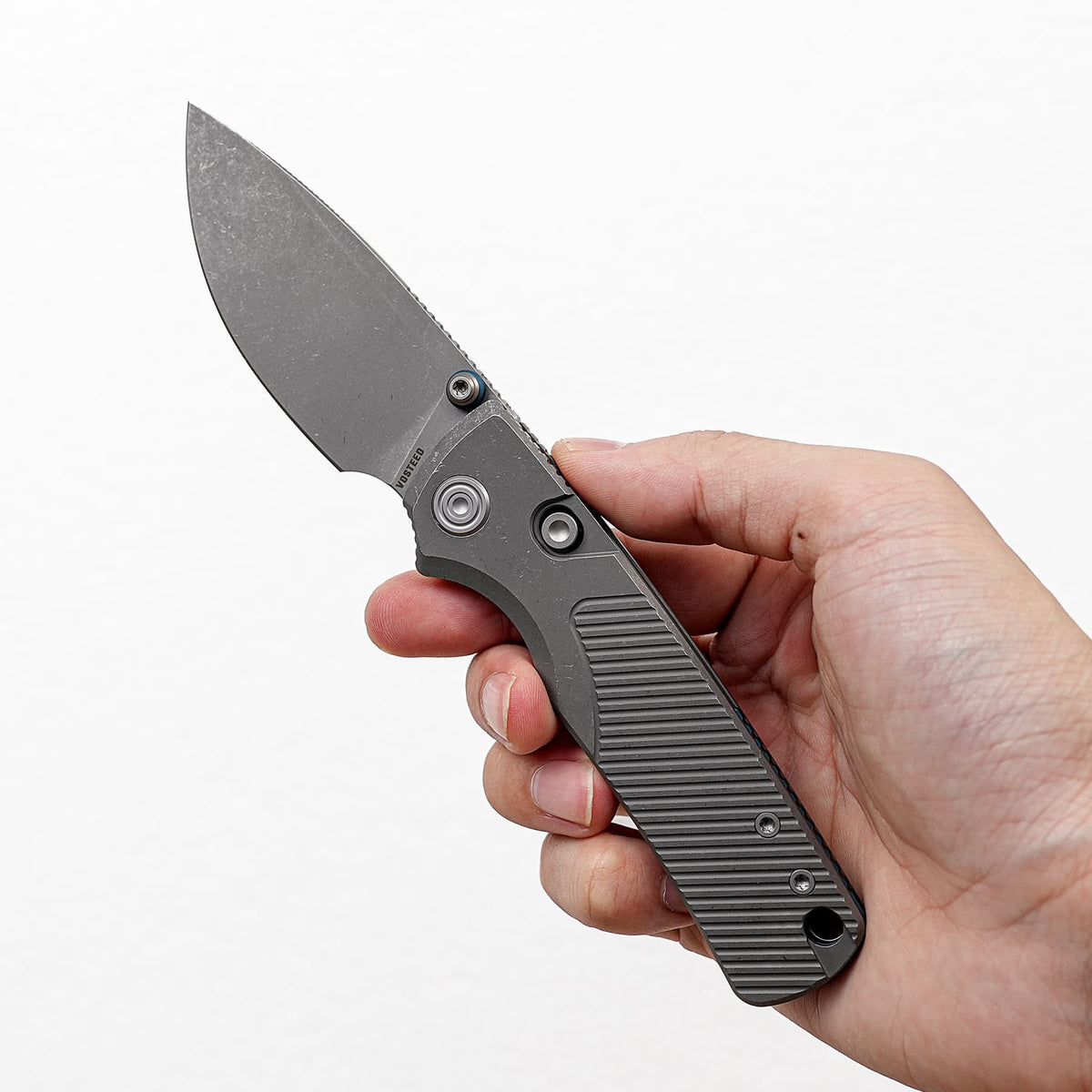 Porcupine TiSlim | Acid Wash Gray Ti + Acid Stonewash 154CM - A4820
