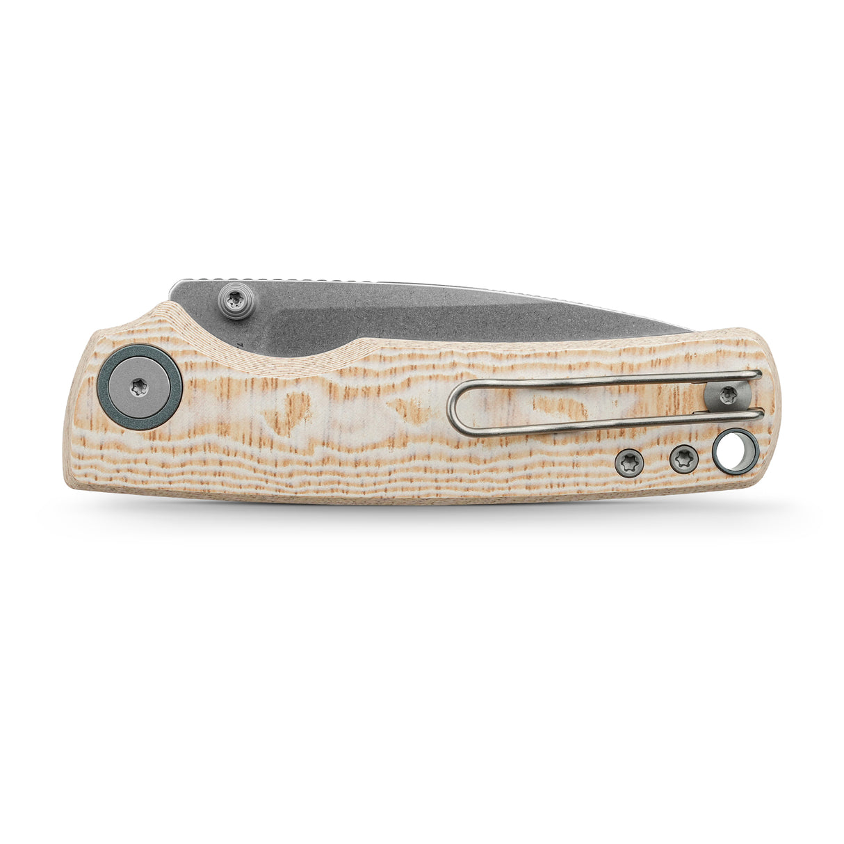 Porcupine | Ivory Drift Bamboo Micarta + Stonewash 14C28N - A2626