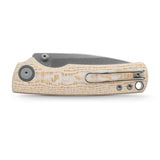 Porcupine | Ivory Drift Bamboo Micarta + Stonewash 14C28N - A2626
